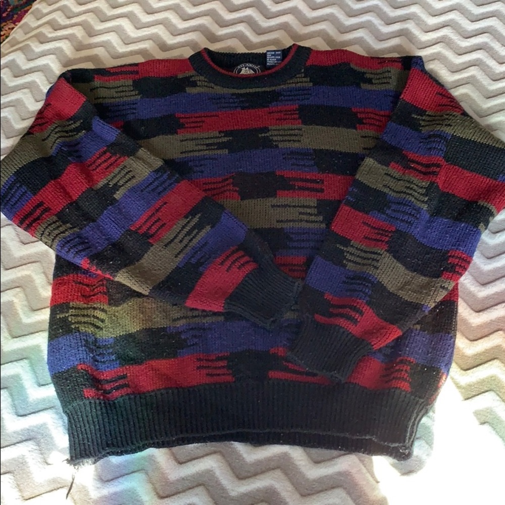 Multi colored knit sweater